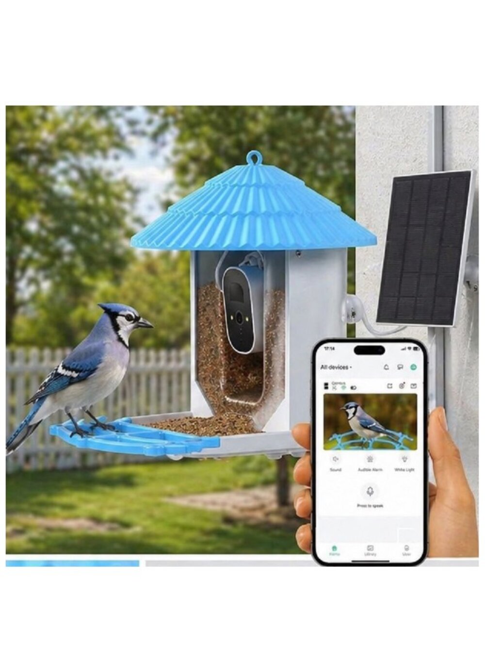 NIB: YONDX 2K HD Smart Bird Feeder with AI & Solar Power (AI Assisted Descriptio - Picture 8 of 13